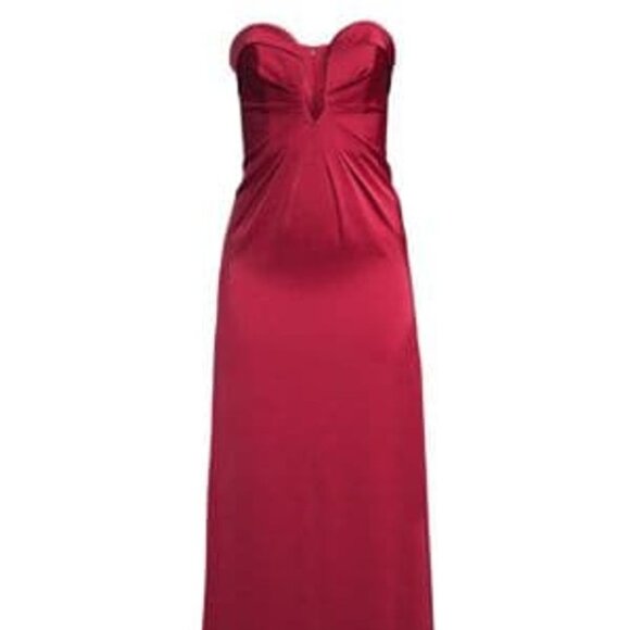 Satin Strapless Gown - Picture 4 of 5